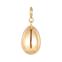 The Renaissance Charm - solid 14k gold charm pendant egg shaped by Larisa Beaumont
